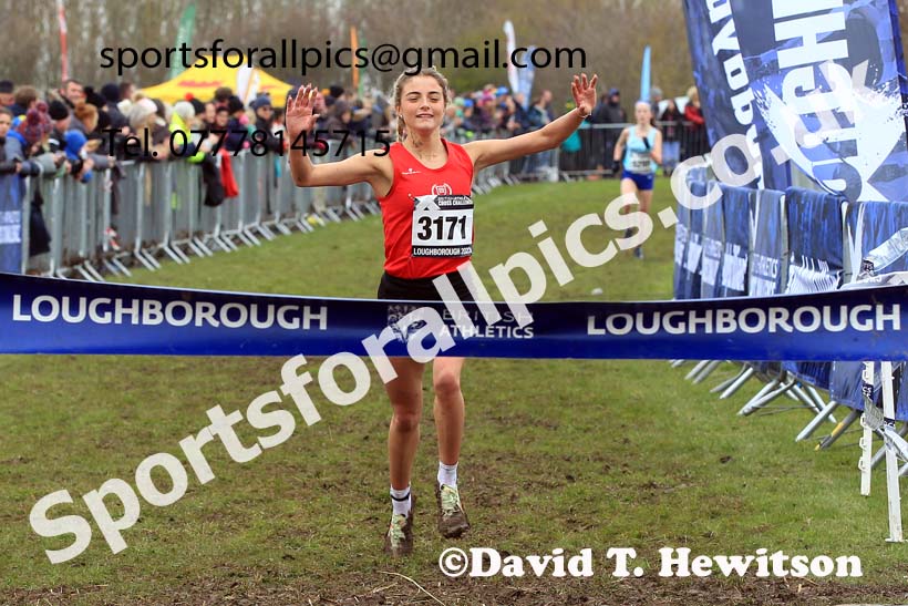Womens Under-20s 2023 UK CAU Inter Counties Cross Country Champs, Prestwold Hall, Loughborough. Photo: David T. Hewitson/Sports for All Pics